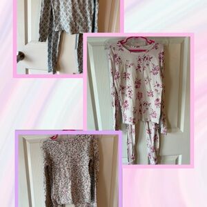 Lot of‎ 3 Girls Laura Ashley Pajamas